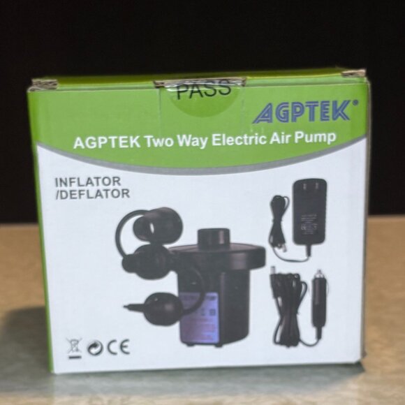 AGPTEK Portable Electric Air Pump Inflator/Deflator NIB - Picture 1 of 4